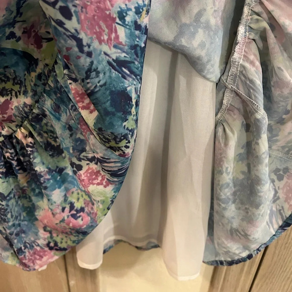 NWT LaRoque Libba Dress in beautiful Waterlilly color Women’s Size Large Tie - Picture 9 of 12